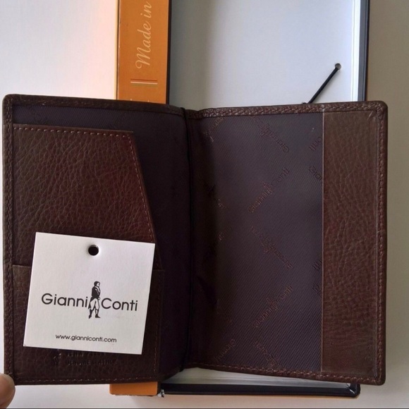 Gianni Conti  Genuine Leather Passport Wallet - Picture 3 of 3